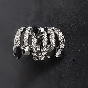 Large Ring With Rhinestones